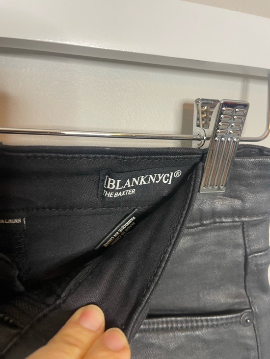 Blank NYC the Baxter Coated black denim New size 24 - Picture 9 of 10